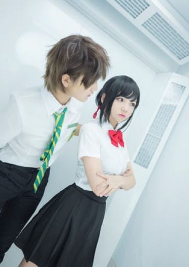 你的名字 宫水三叶&立花泷 cosplay(1)