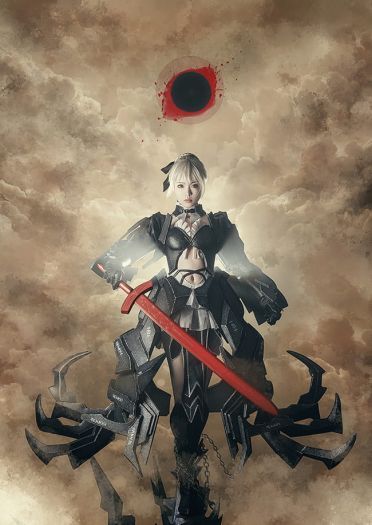 超帅黑saber Saber alterCOSPLAY