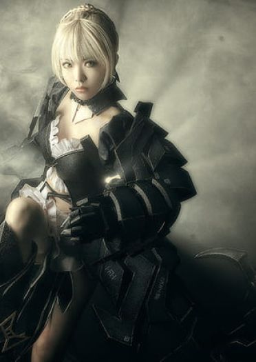 超帅黑saber Saber alterCOSPLAY