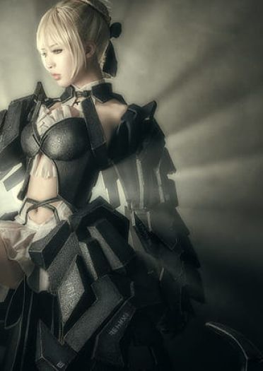 超帅黑saber Saber alterCOSPLAY