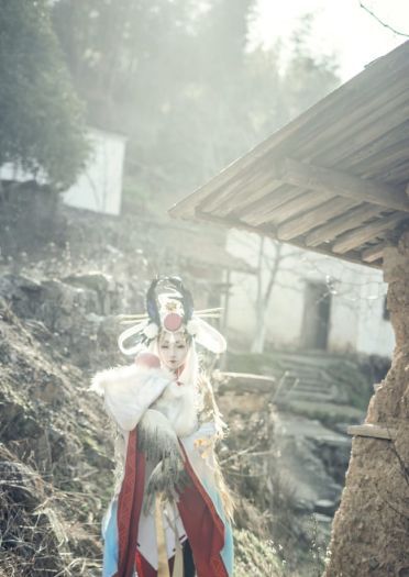 网易手游阴阳师 姑获鸟 金鸾鹤 cosplay(1)