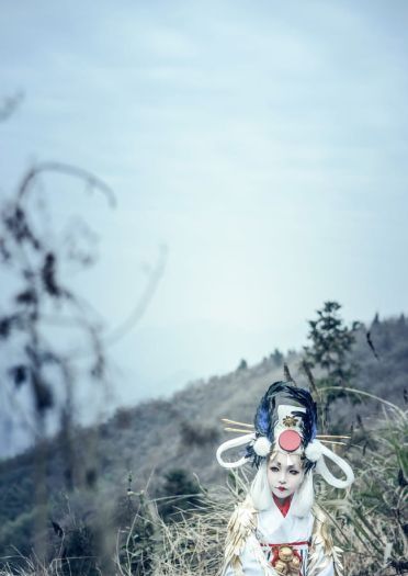 网易手游阴阳师 姑获鸟 金鸾鹤 cosplay(1)