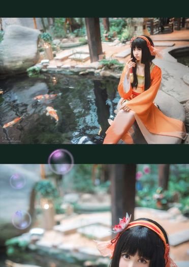 好运锦鲤 网易手游阴阳师 鲤鱼精 超可爱cosplay(1)