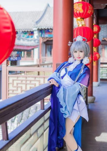 VOCALOID 洛天依 冬至芍药 cosplay(1)