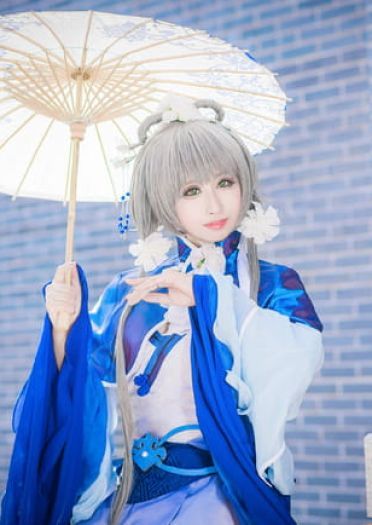 VOCALOID 洛天依 冬至芍药 cosplay(1)