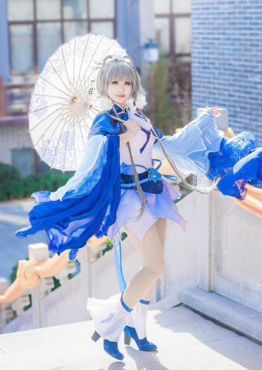 VOCALOID 洛天依 冬至芍药 cosplay(1)