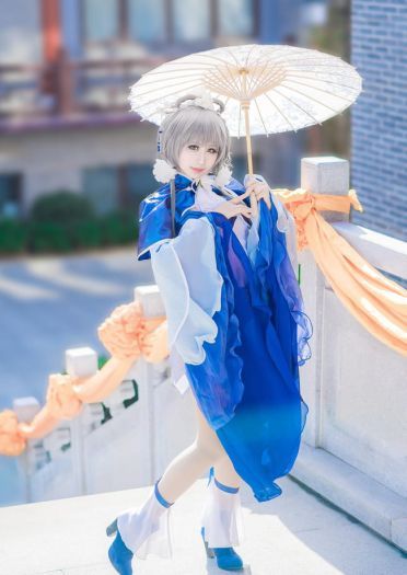 VOCALOID 洛天依 冬至芍药 cosplay(1)