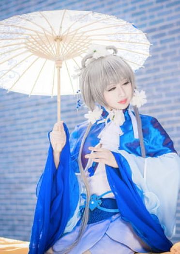 VOCALOID 洛天依 冬至芍药 cosplay(1)