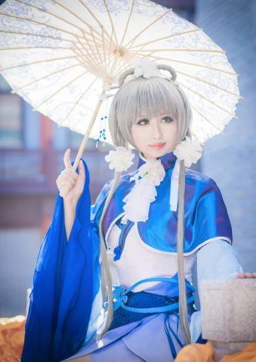 VOCALOID 洛天依 冬至芍药 cosplay(1)