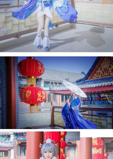 VOCALOID 洛天依 冬至芍药 cosplay(1)