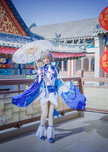 VOCALOID 洛天依 冬至芍药 cosplay(1)