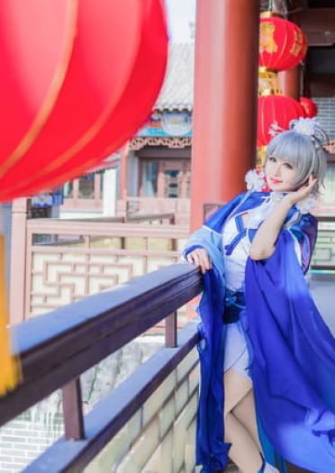 VOCALOID 洛天依 冬至芍药 cosplay(1)