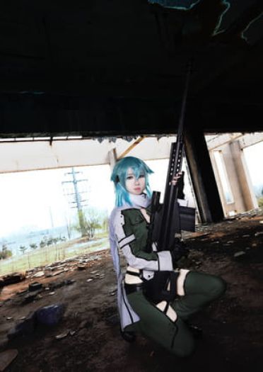 刀剑神域冰之狙击手 朝田诗乃COS