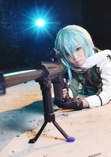 刀剑神域冰之狙击手 朝田诗乃COS