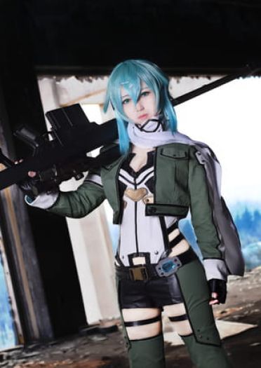 刀剑神域冰之狙击手 朝田诗乃COS