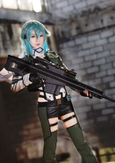 刀剑神域冰之狙击手 朝田诗乃COS