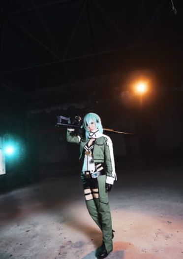 刀剑神域冰之狙击手 朝田诗乃COS