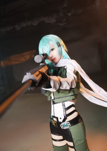刀剑神域冰之狙击手 朝田诗乃COS