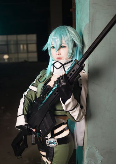 刀剑神域冰之狙击手 朝田诗乃COS