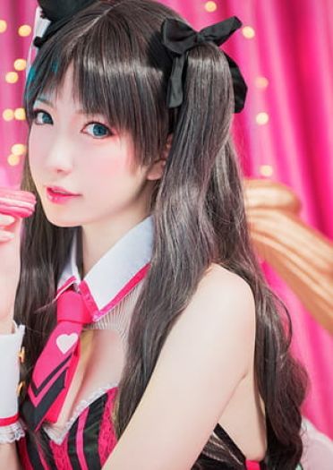 街头巧克力女仆 远坂凛cos