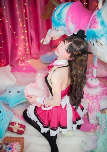 街头巧克力女仆 远坂凛cos