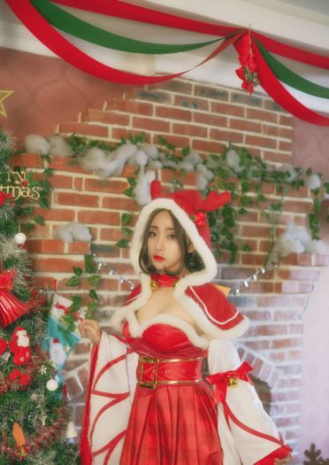 貂蝉 圣诞恋歌 王者荣耀 cos正片