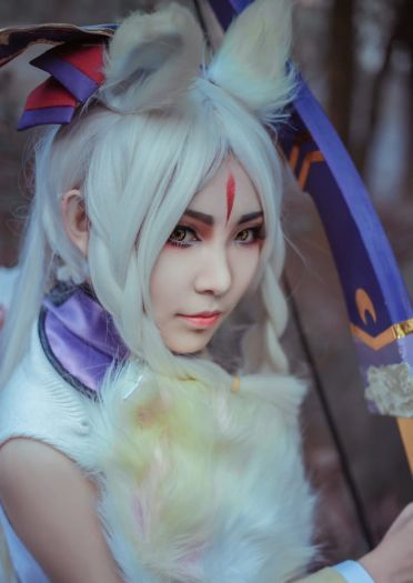 用足，胴造，备弓，起弓，拉弓，会，离，残心---阴阳师白狼