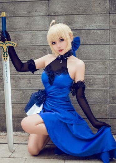 Saber蓝礼服.ver COS