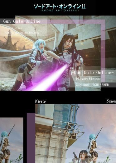 刀剑神域GGO 朝田诗乃X桐人 COS