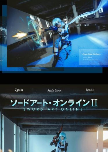 刀剑神域GGO 朝田诗乃X桐人 COS