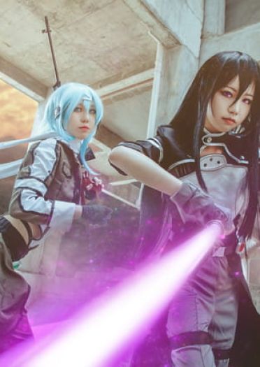 刀剑神域GGO 朝田诗乃X桐人 COS