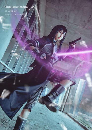 刀剑神域GGO 朝田诗乃X桐人 COS