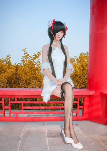 约会大作战 时崎狂三·纯白旗袍 COS