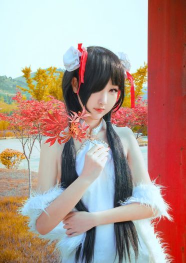 约会大作战 时崎狂三·纯白旗袍 COS