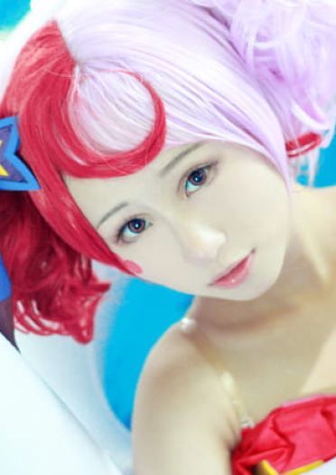 小乔缤纷独角兽cos