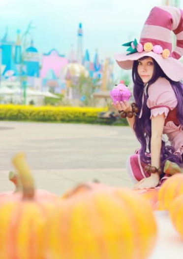 英雄联盟 露露·糖果女巫 COS