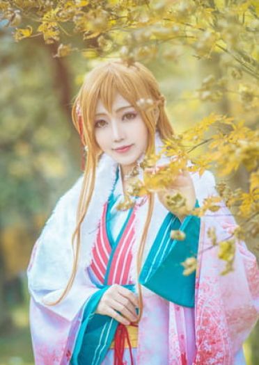 刀剑神域 亚丝娜·新年和服 COS