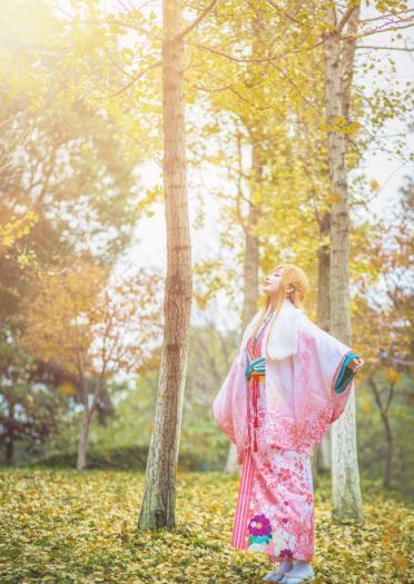 刀剑神域 亚丝娜·新年和服 COS