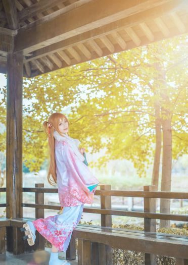 刀剑神域 亚丝娜·新年和服 COS