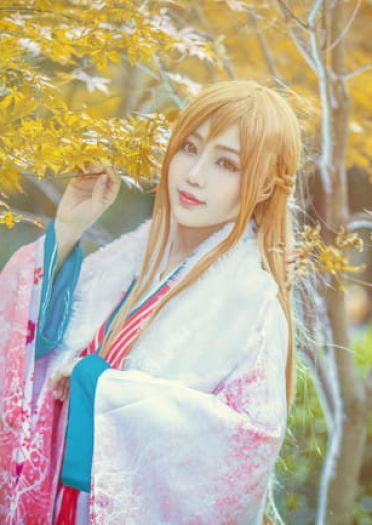 刀剑神域 亚丝娜·新年和服 COS
