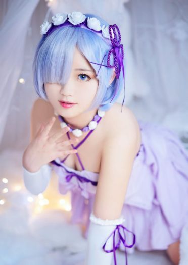 Re:从零开始的异世界生活 睡衣蕾姆·艾米莉亚风 COS