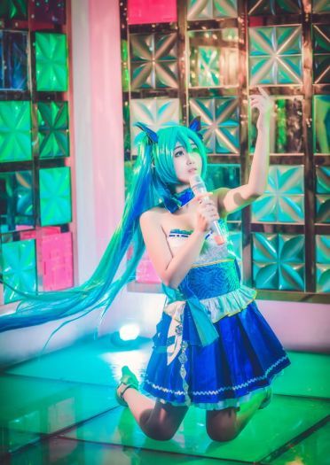 VOCALOID 随心所欲巫女·初音miku COS