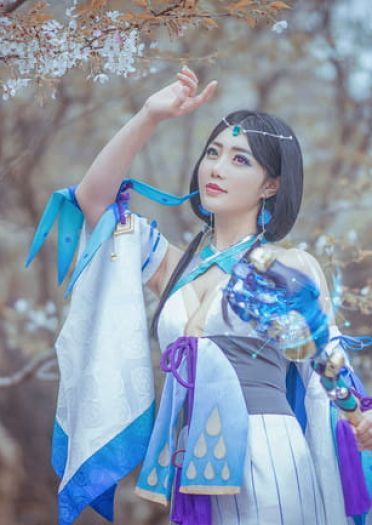 阴阳师 八百比丘尼·苍之雀羽 COS