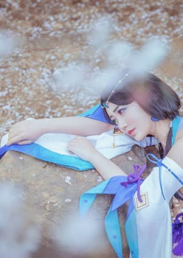 阴阳师 八百比丘尼·苍之雀羽 COS