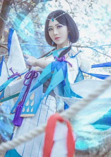阴阳师 八百比丘尼·苍之雀羽 COS
