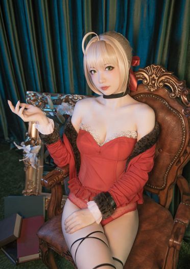 万圣节快乐Fate/Grand Order不夜の蔷薇尼禄cosplay