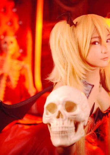 守护甜心 月咏歌呗恶魔变身cosplay