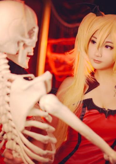 守护甜心 月咏歌呗恶魔变身cosplay