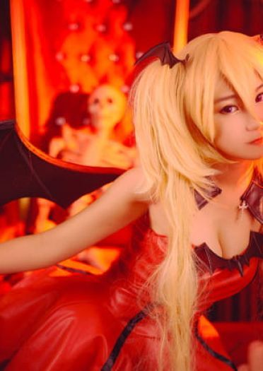 守护甜心 月咏歌呗恶魔变身cosplay