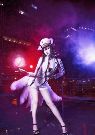 英雄联盟 少女时代 阿狸 cosplay